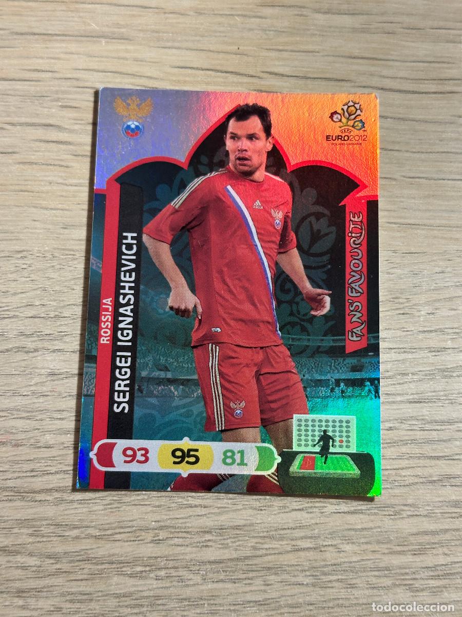 Cromos de F&uacute;tbol: SERGEI IGNASHEVICH - FANS FAVOURITE - 193 RUSIA ADRENALYN EURO 2012