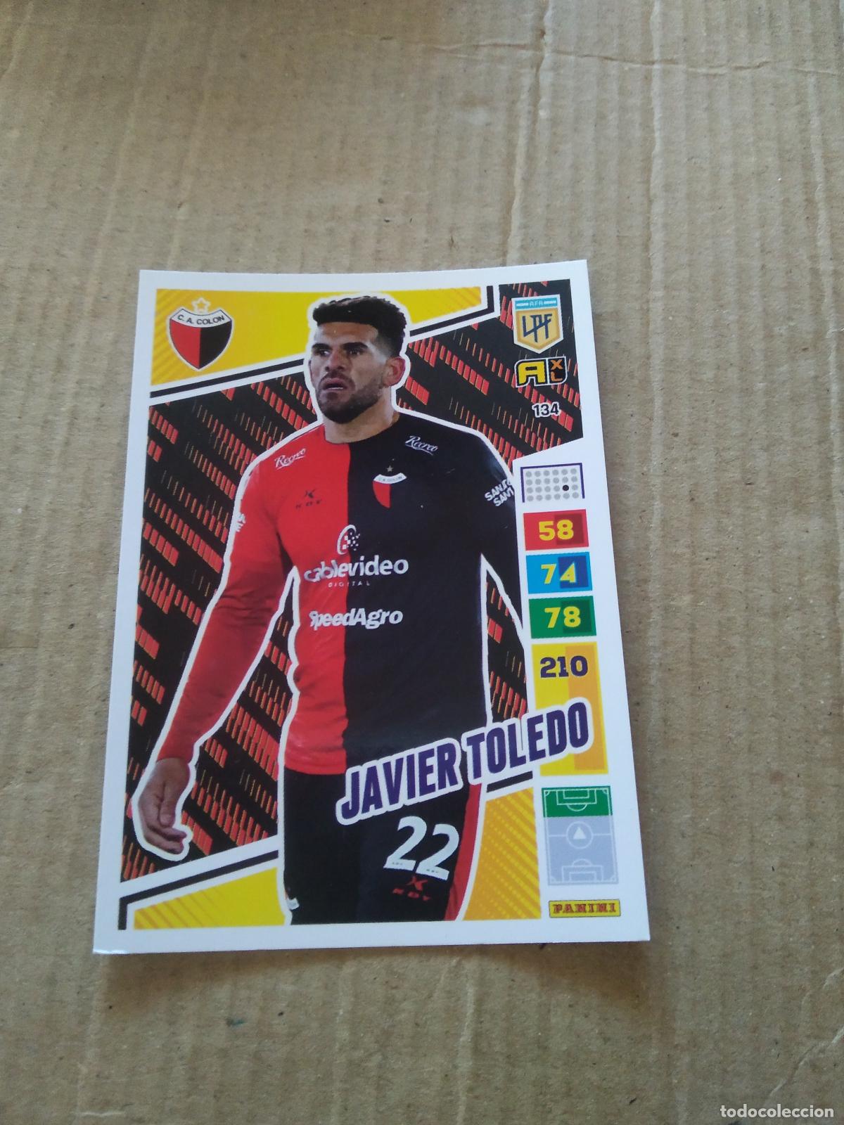 Cromos de F&uacute;tbol: 134 JAVIER TOLEDO COLON CROMO FUTBOL PANINI ARGENTINO 2023 LIGA ARGENTINA ADRENALYN