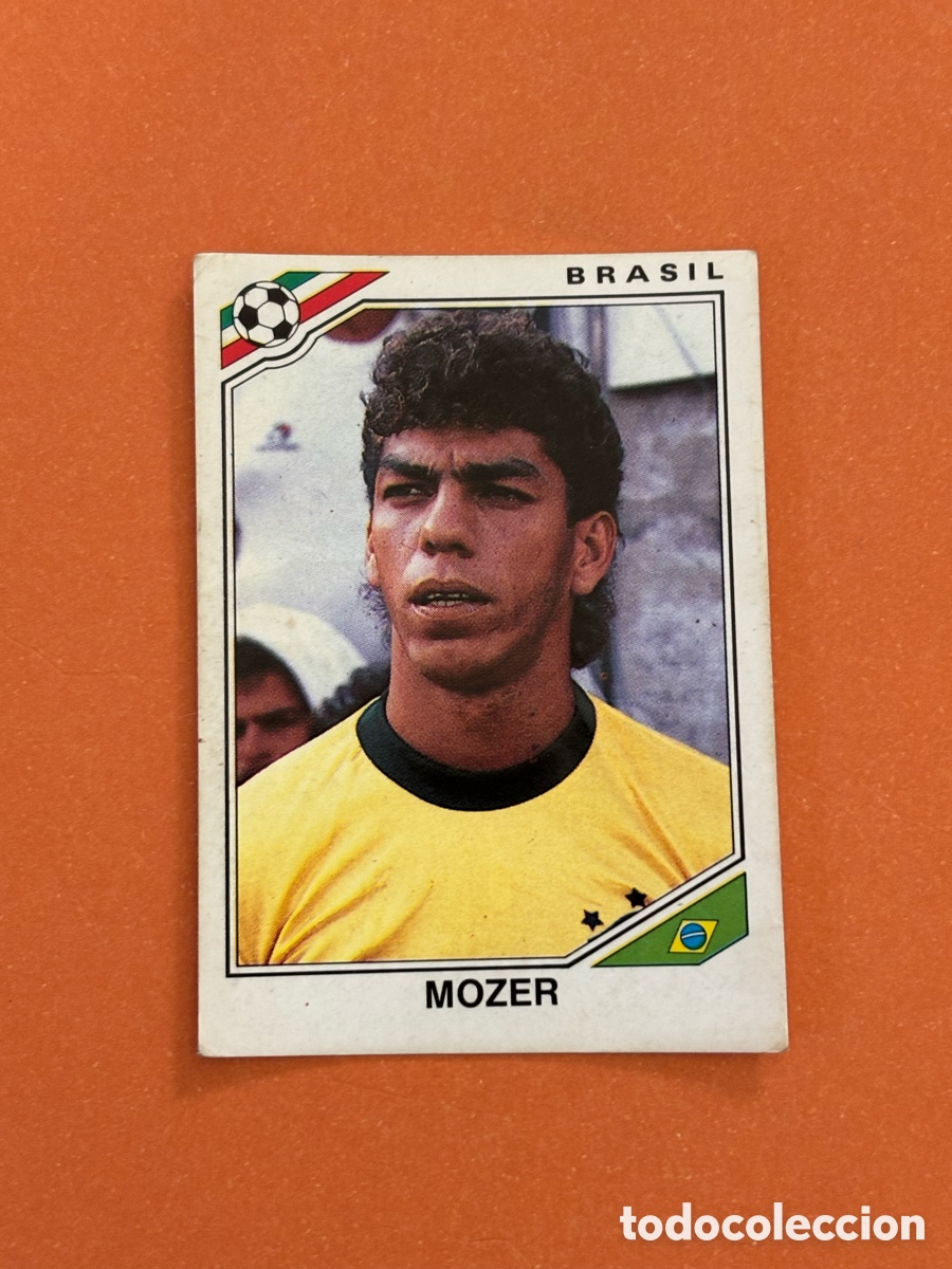 Cromos de F&uacute;tbol: Brasil - N&ordm; 245 Mozer - M&eacute;xico 86 - Editorial Panini 1986 - Nunca pegado