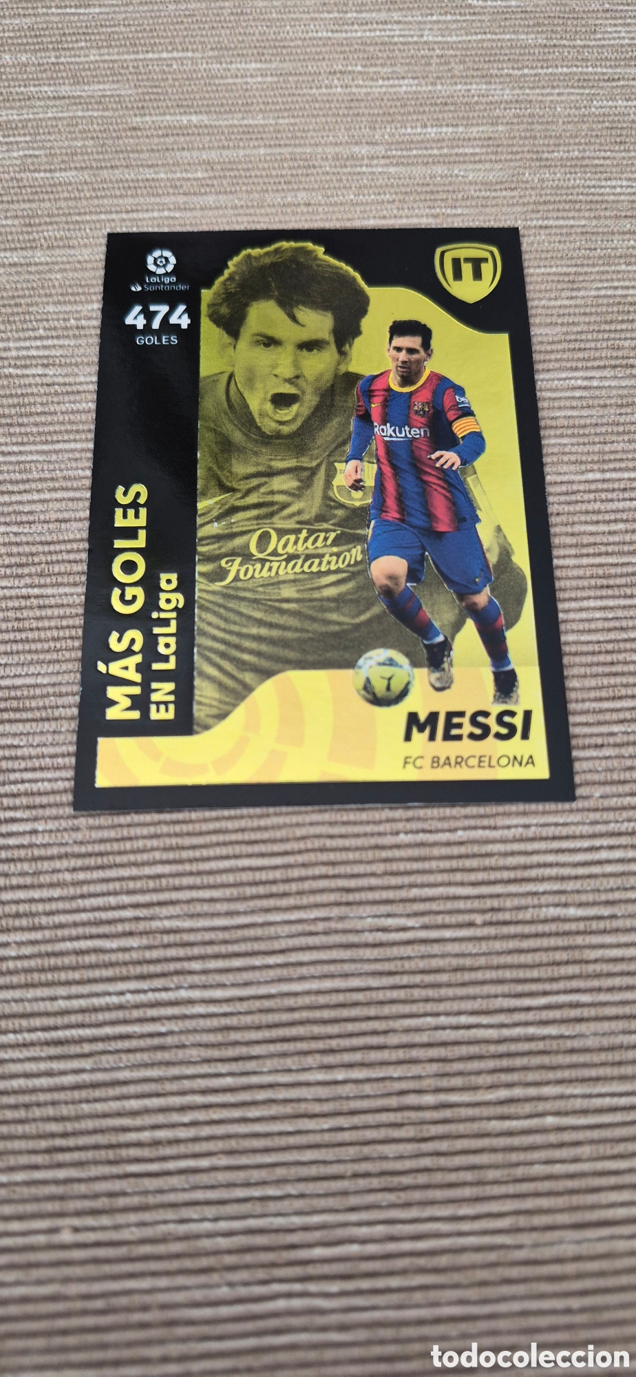 Cromos de F&uacute;tbol: CROMO MESSI MAS GOLES