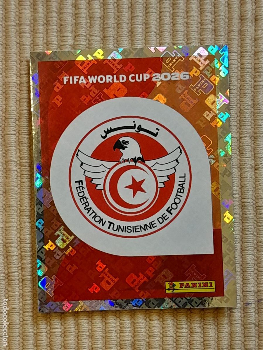 Cromos de F&uacute;tbol: CROMO TUN 1 ESCUDO TUNEZ FIFA WORLD CUP 2026 (MUNDIAL MEXICO EE.UU CANADA) STICKERS