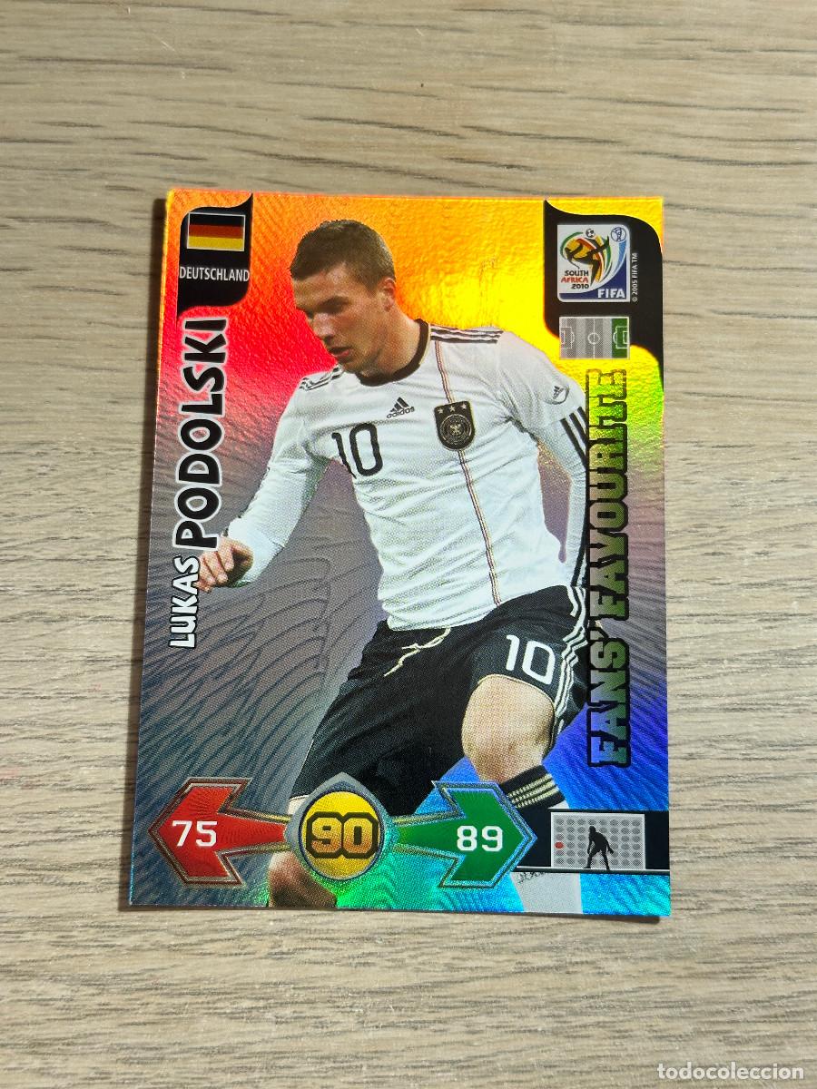 Cromos de F&uacute;tbol: LUKAS PODOLSKI - FANS FAVOURITE - ALEMANIA ADRENALYN XL SOUTH AFRICA 2010