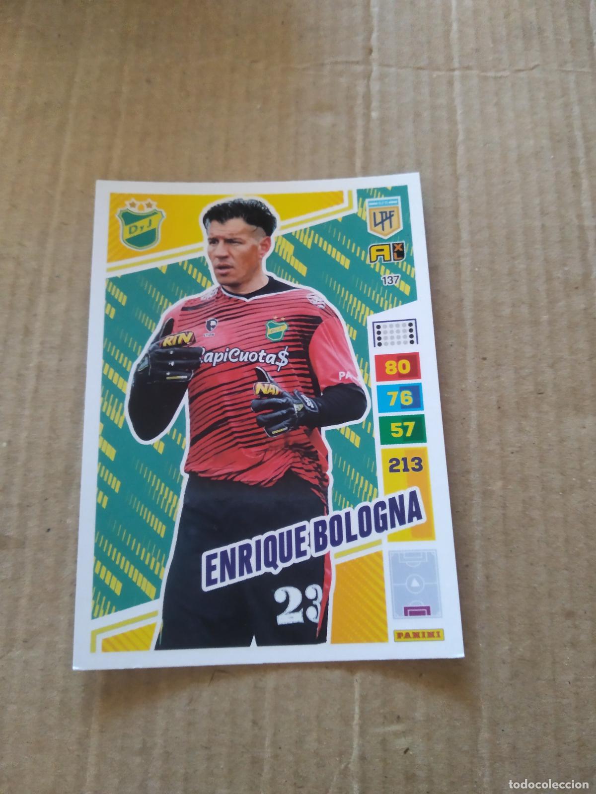 Cromos de F&uacute;tbol: 137 ENRIQUE BOLOGNA DEFENSA Y JUSTICIA CROMO FUTBOL PANINI ARGENTINO 2023 LIGA ARGENTINA ADRENALYN
