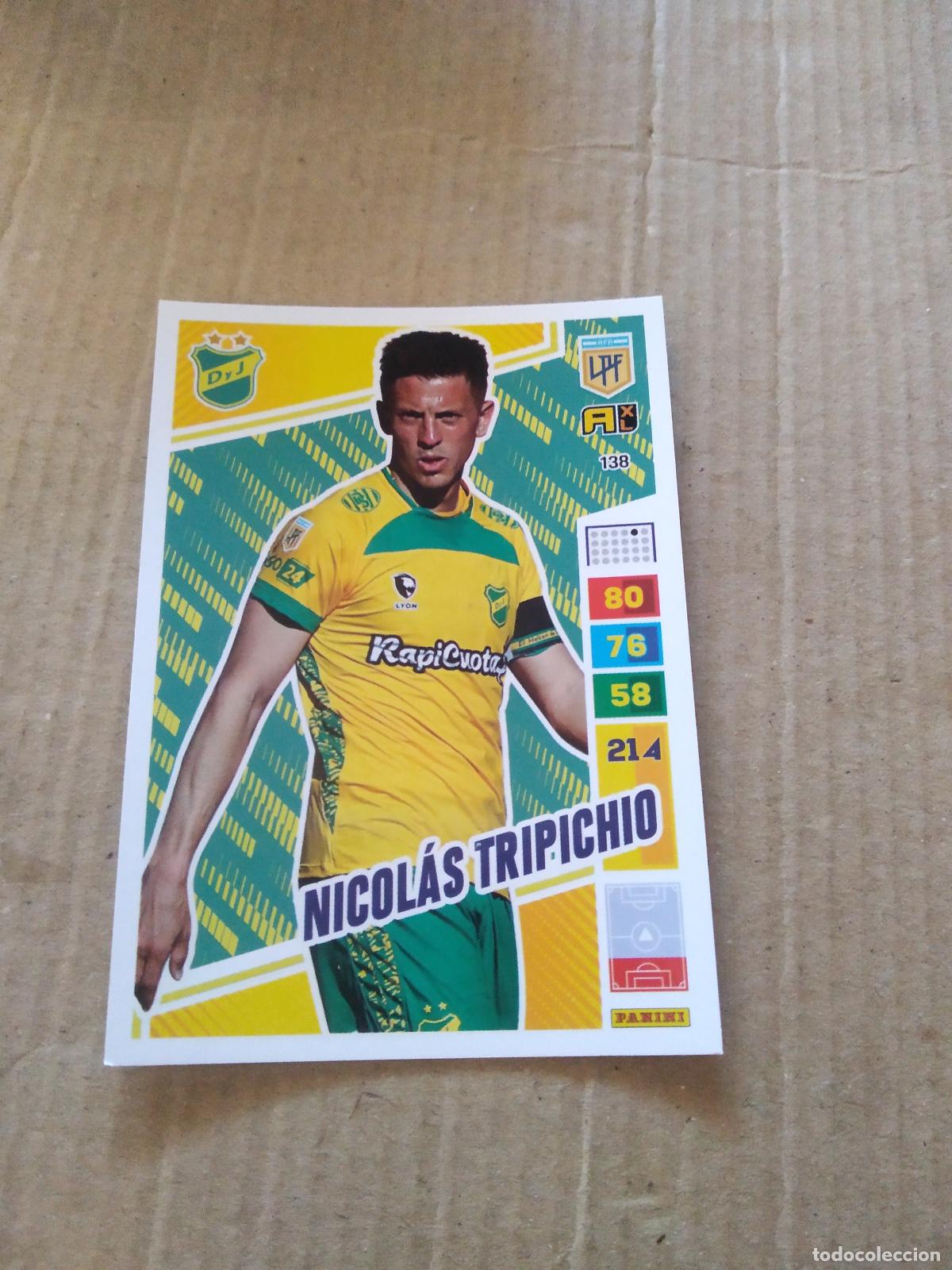 Cromos de F&uacute;tbol: 138 NICOLAS TRIPICHIO DEFENSA Y JUSTICIA CROMO FUTBOL PANINI ARGENTINO 2023 LIGA ARGENTINA ADRENALYN