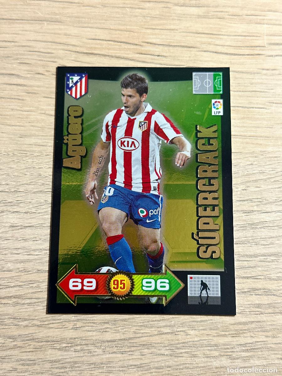Cromos de F&uacute;tbol: AGUERO ATLETICO DE MADRID SUPERCRACK ADRENALYN XL 2010 2011 / 10 11 PANINI SUPER CRACK