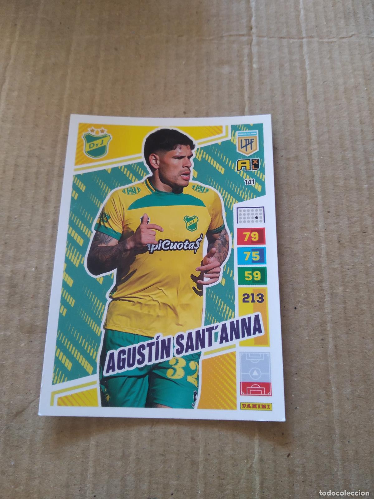 Cromos de F&uacute;tbol: 141 AGUSTIN SANT'ANNA DEFENSA Y JUSTICIA CROMO FUTBOL PANINI ARGENTINO 2023 LIGA ARGENTINA ADRENALYN