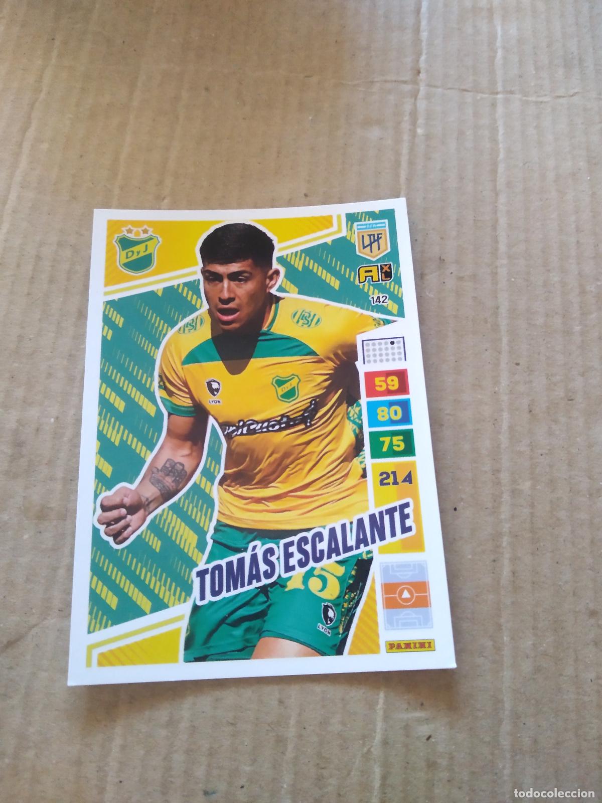 Cromos de F&uacute;tbol: 142 TOMAS ESCALANTE DEFENSA Y JUSTICIA CROMO FUTBOL PANINI ARGENTINO 2023 LIGA ARGENTINA ADRENALYN