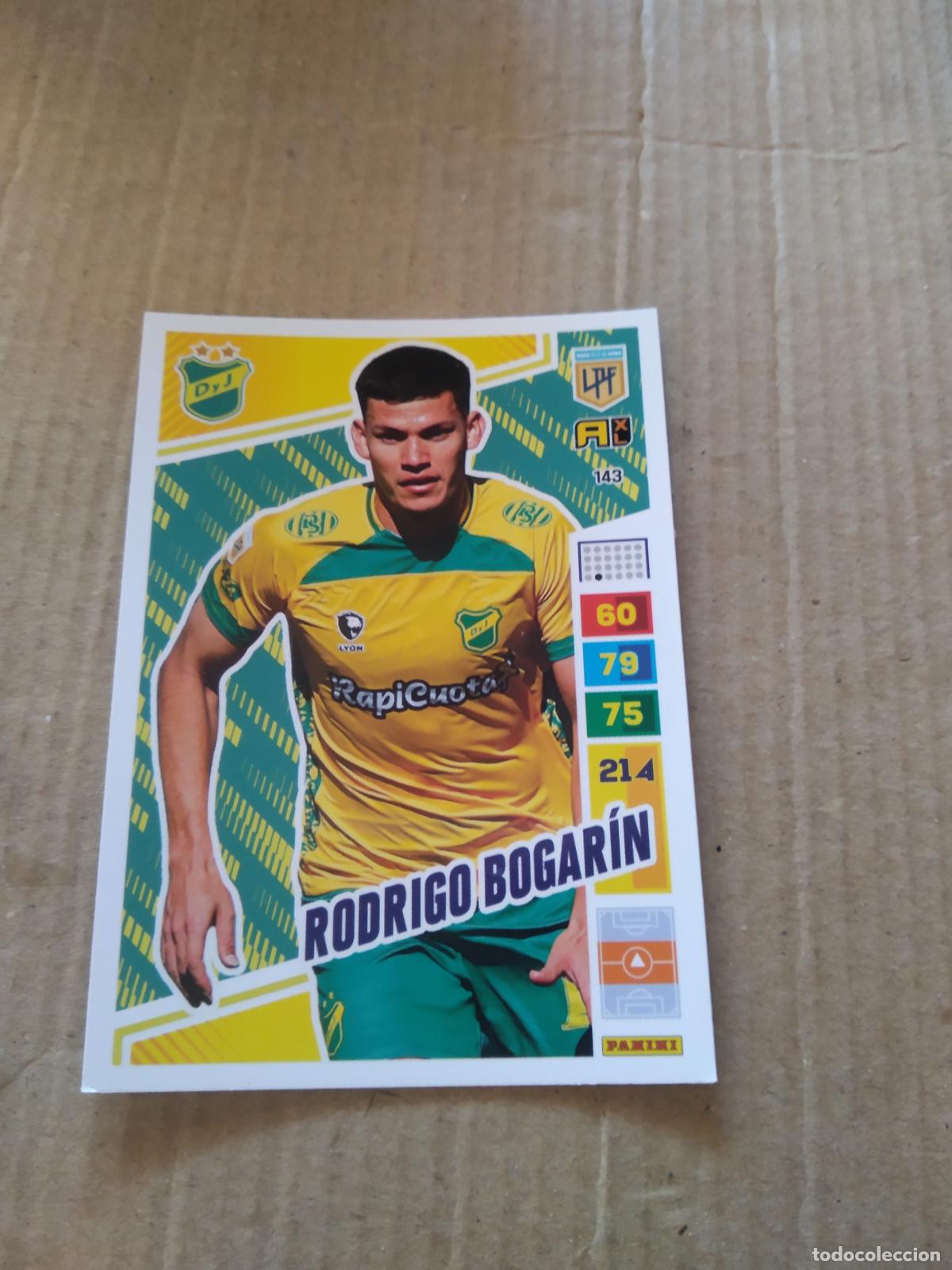 Cromos de F&uacute;tbol: 143 RODRIGO BOGARIN DEFENSA Y JUSTICIA CROMO FUTBOL PANINI ARGENTINO 2023 LIGA ARGENTINA ADRENALYN