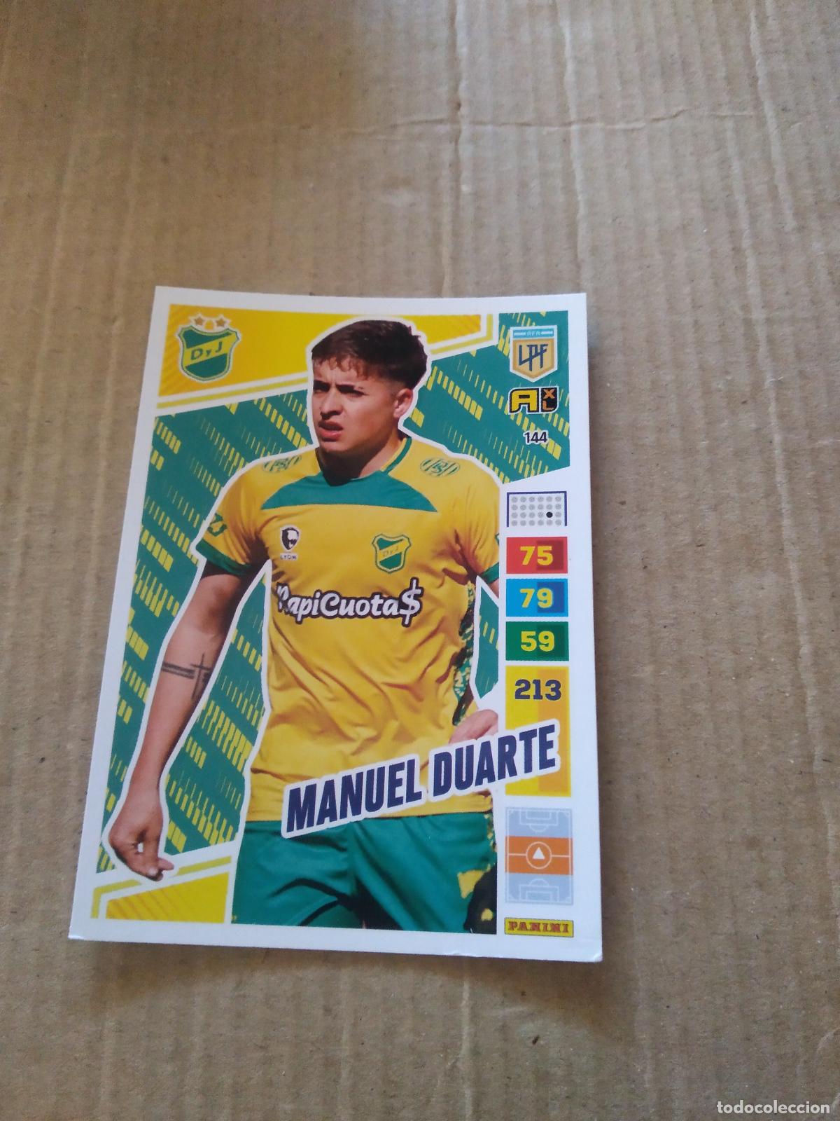 Cromos de F&uacute;tbol: 144 MANUEL DUARTE DEFENSA Y JUSTICIA CROMO FUTBOL PANINI ARGENTINO 2023 LIGA ARGENTINA ADRENALYN