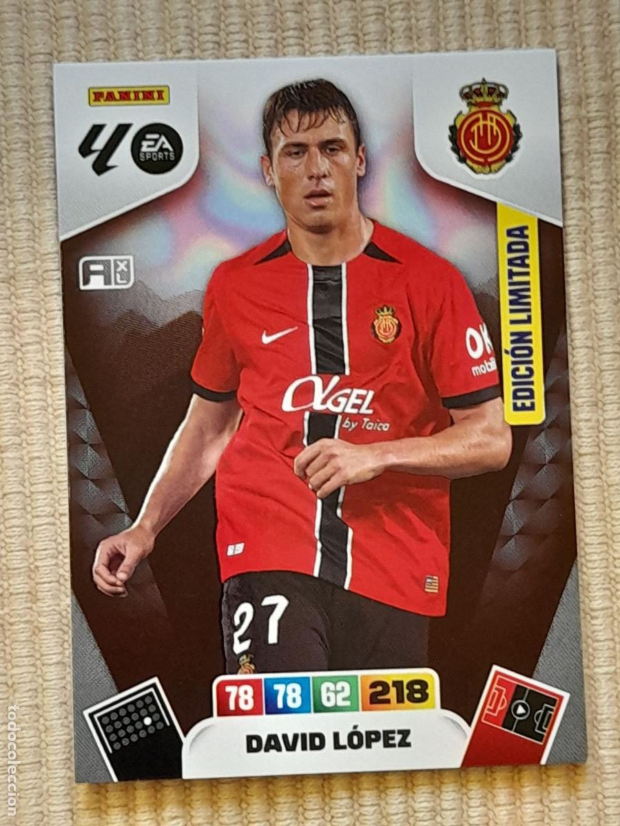 Cromos de F&uacute;tbol: CARD DAVID LOPEZ (EDICION LIMITADA) RCD MALLORCA LIGA 25-26 (2025 2026) ADRENALYN XL