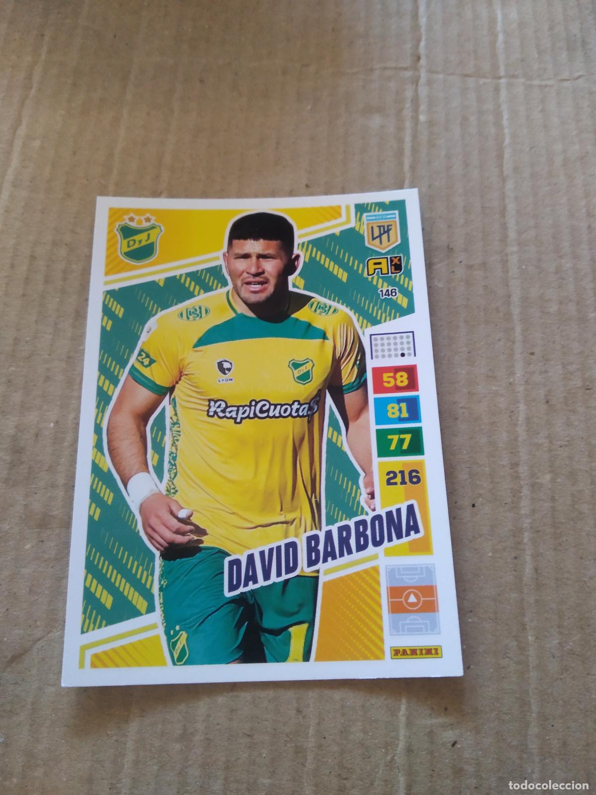 Cromos de F&uacute;tbol: 146 DAVID BARBONA DEFENSA Y JUSTICIA CROMO FUTBOL PANINI ARGENTINO 2023 LIGA ARGENTINA ADRENALYN