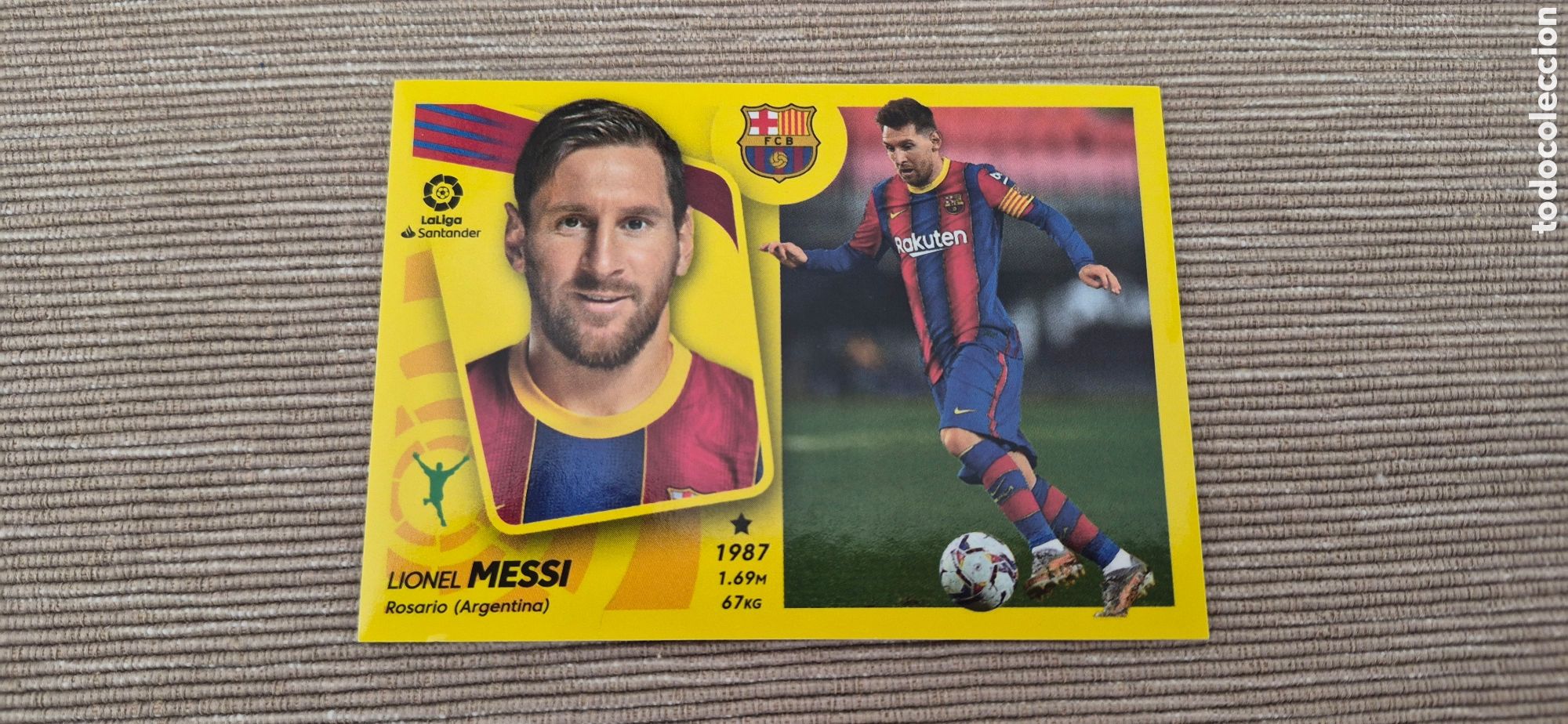 Cromos de F&uacute;tbol: CROMO MESSI BARCELONA