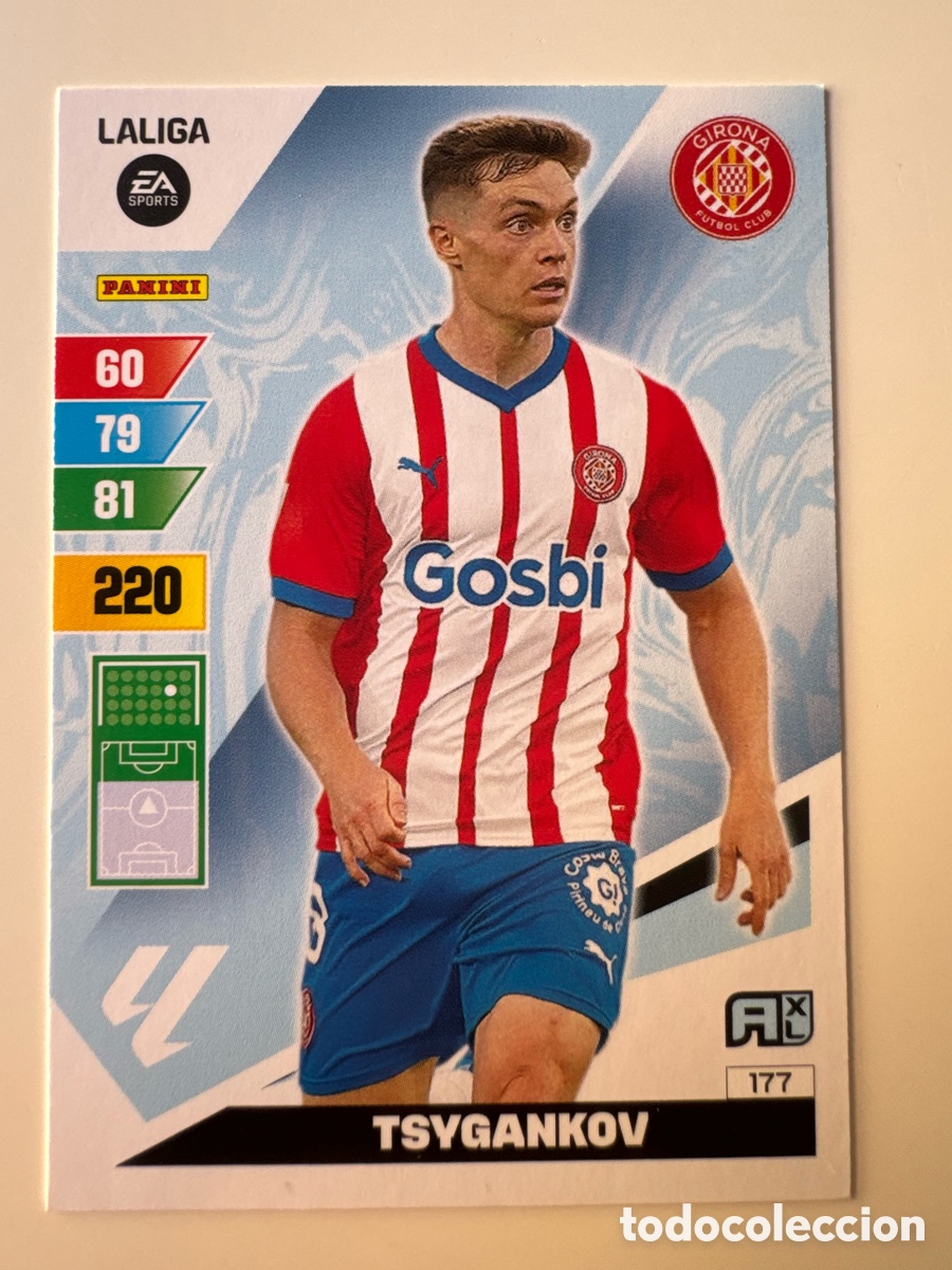 Cromos de F&uacute;tbol: PANINI ADRENALYN XL La Liga 2023 2024 23 24 Viktor Tsygankov Girona FC N&ordm; 177
