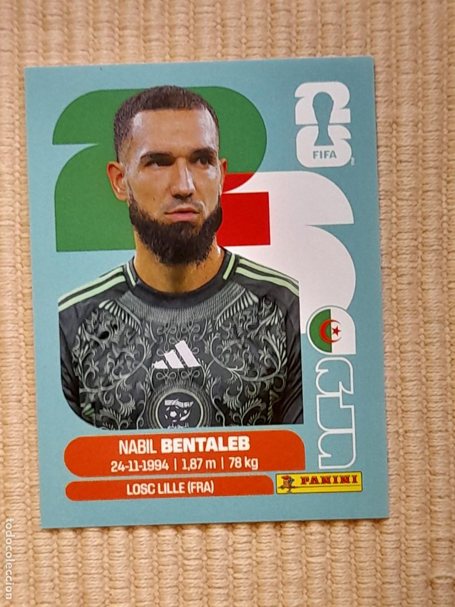 Cromos de F&uacute;tbol: CROMO ALG 12 Nabil Bentaleb ARGELIA, FIFA WORLD CUP 2026 (MUNDIAL MEXICO EE.UU CANADA) STICKERS