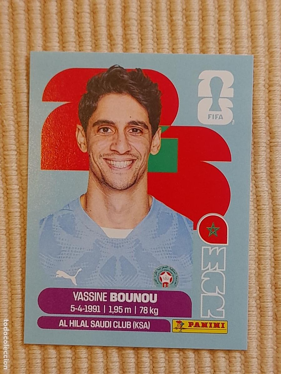 Cromos de F&uacute;tbol: CROMO MAR 2 Yassine Bounou MARRUECOS, FIFA WORLD CUP 2026 (MUNDIAL MEXICO EE.UU CANADA) STICKERS