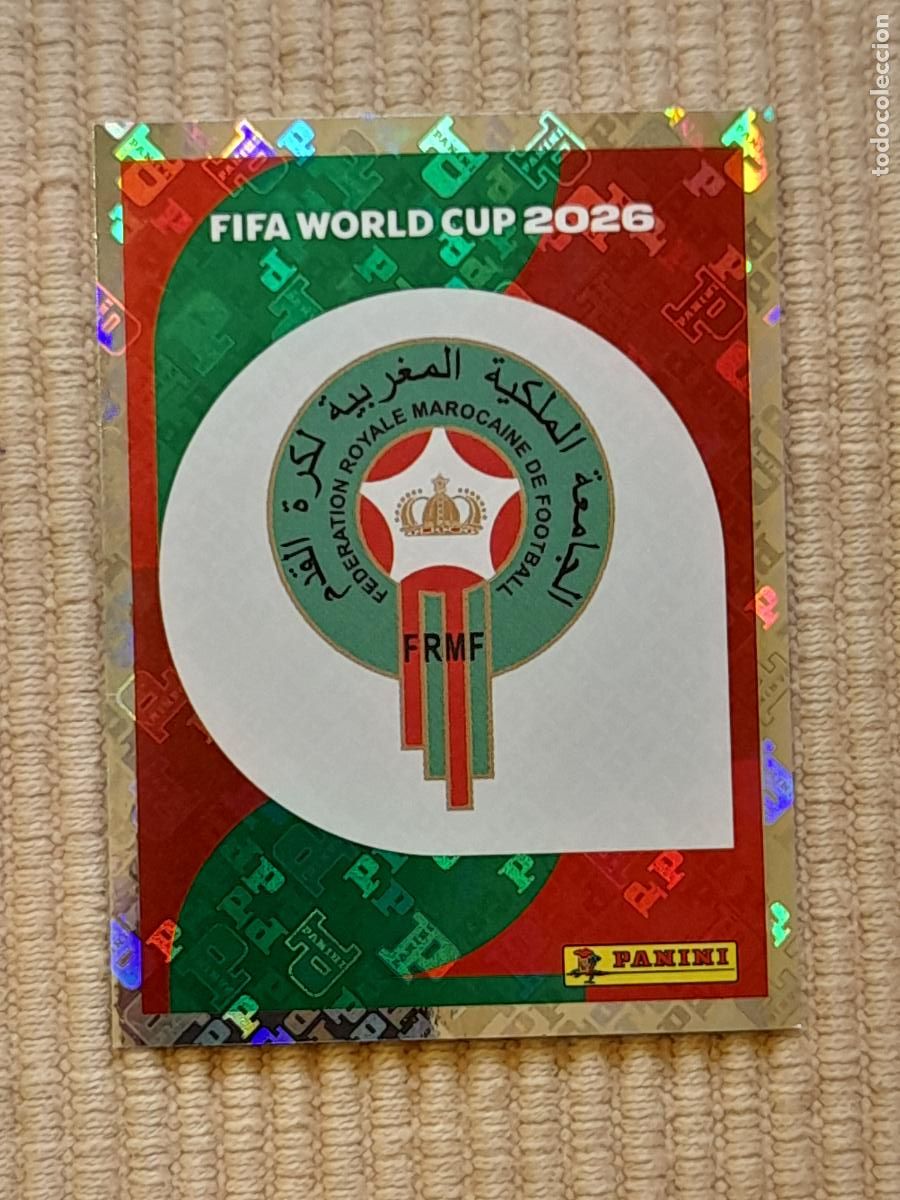 Cromos de F&uacute;tbol: CROMO MAR 1 ESCUDO MARRUECOS, FIFA WORLD CUP 2026 (MUNDIAL MEXICO EE.UU CANADA) STICKERS