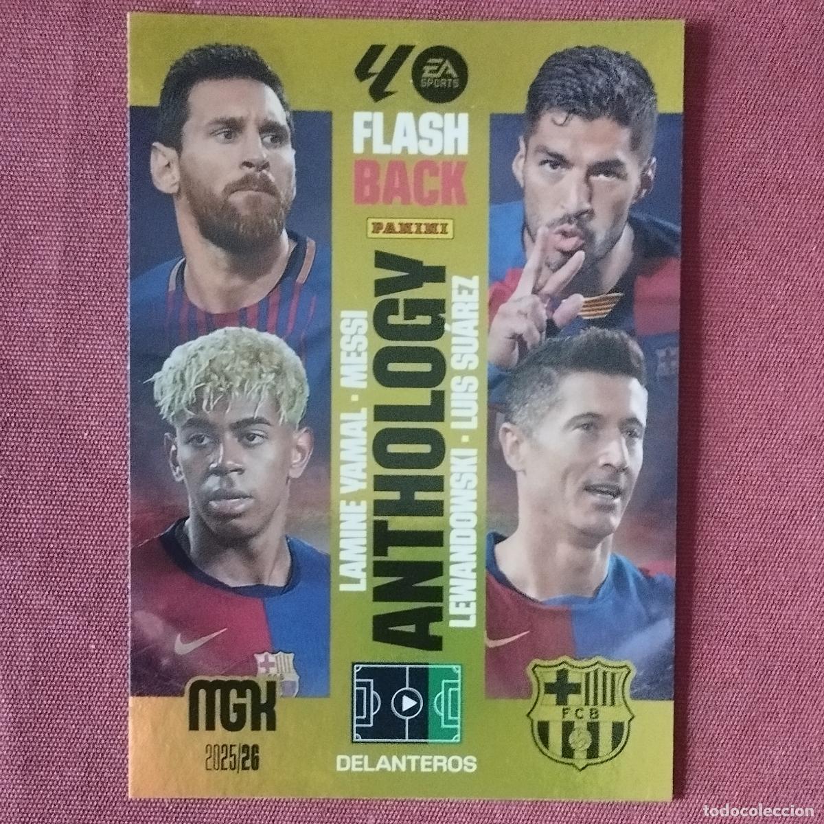 Cromos de F&uacute;tbol: MESSI - LAMINE YAMAL - LEWANDOWSKI - LUIS SUAREZ - 438 - ANTHOLOGY - MEGACRACKS 2025 2026 25 26