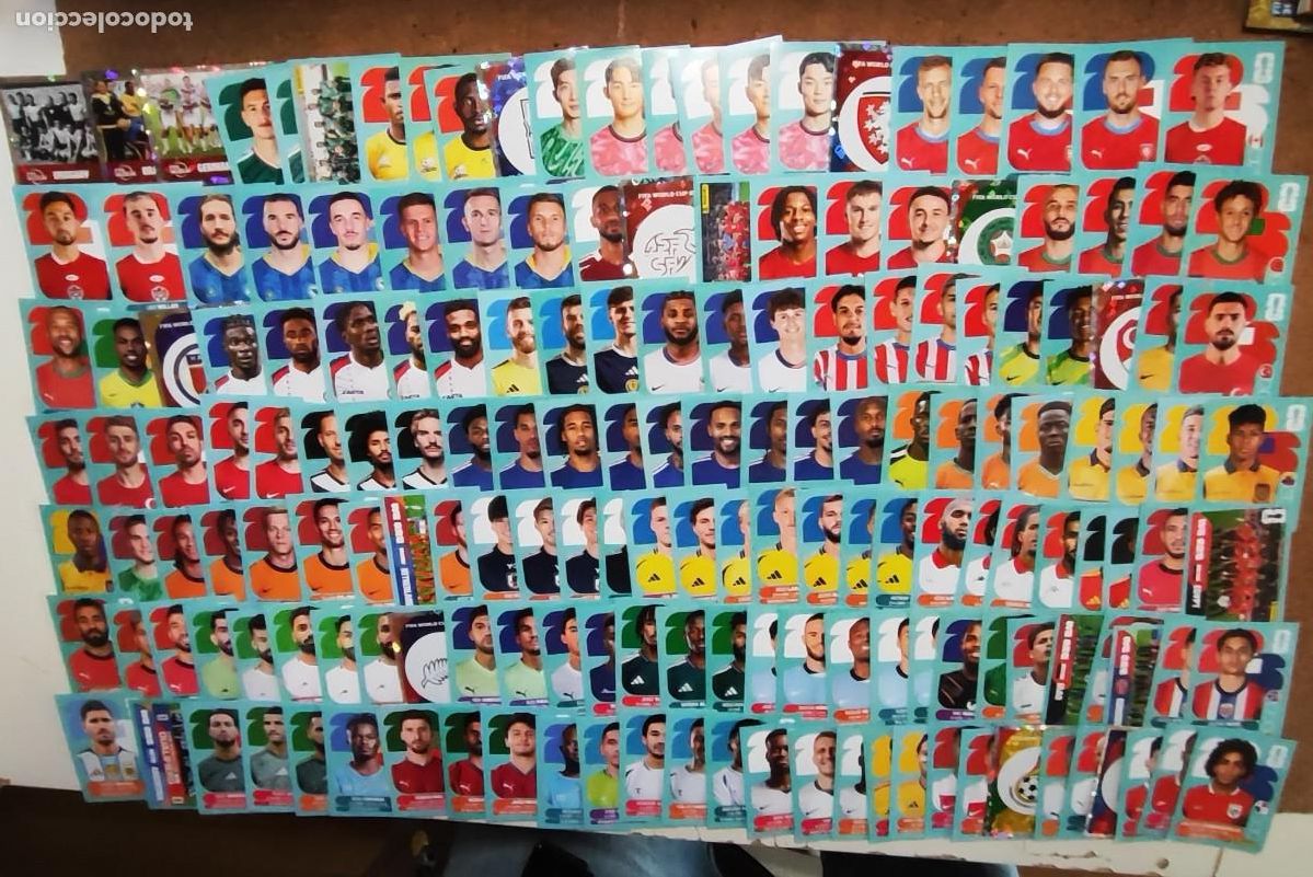 Cromos de F&uacute;tbol: STICKER FIFA WORLD CUP 2026 LOTE DE 174 STICKERS SIN REPETIR, SACADO DE SOBRE # PANINI