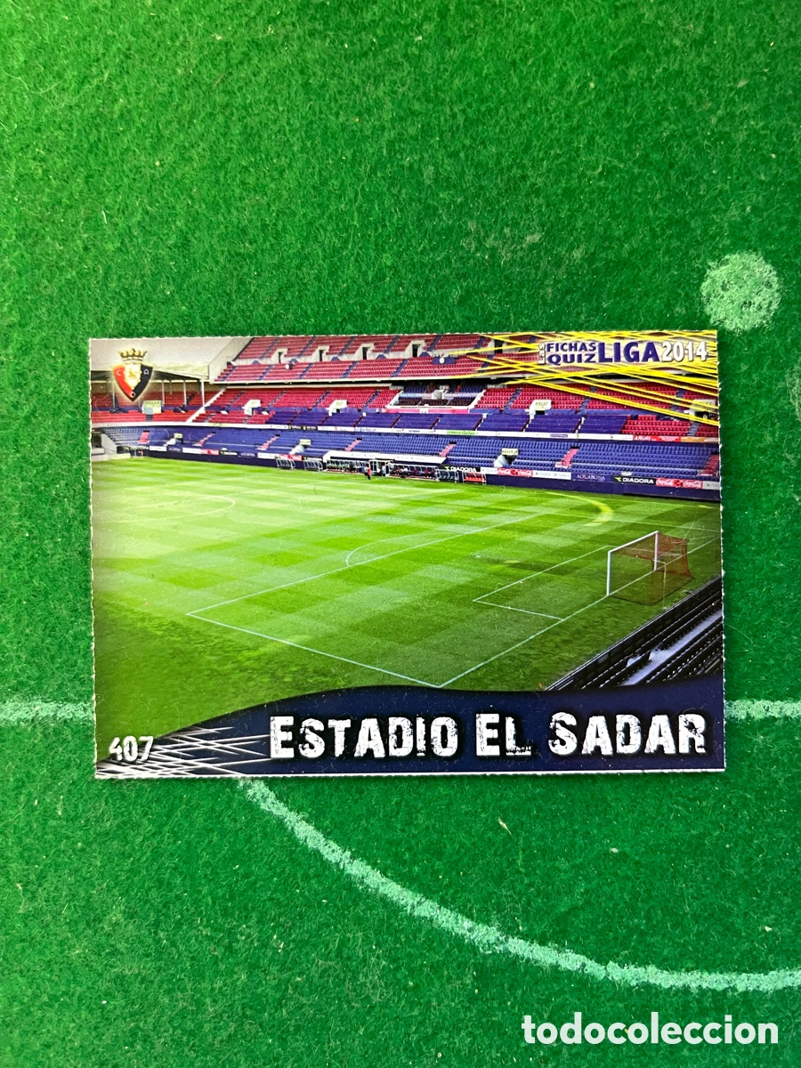 Cromos de F&uacute;tbol: 407 EL SADAR OSASUNA LAS FICHAS DE LA LIGA 2013 2014 MUNDICROMO ESTADIO