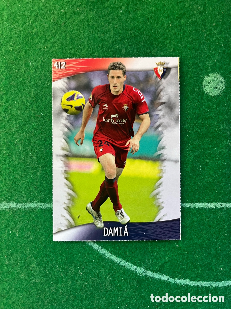 Cromos de F&uacute;tbol: 412 DAMIA OSASUNA LAS FICHAS DE LA LIGA 2013 2014 MUNDICROMO