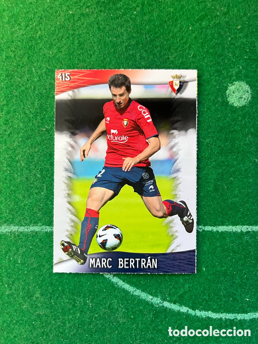 Cromos de F&uacute;tbol: 415 MARC BERTRAN OSASUNA LAS FICHAS DE LA LIGA 2013 2014 MUNDICROMO
