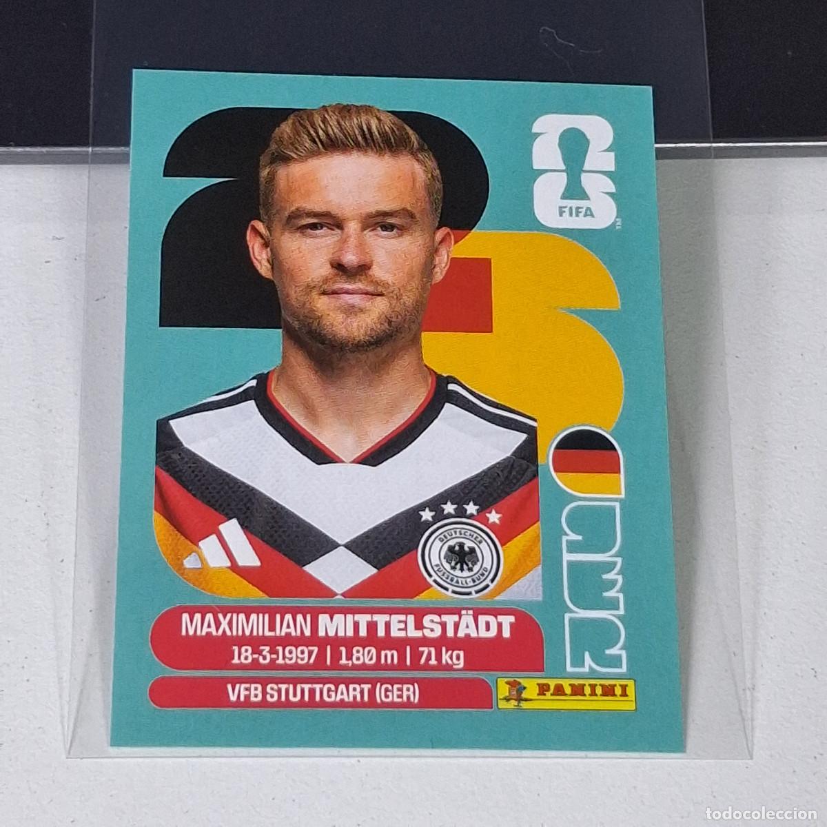 Cromos de F&uacute;tbol: B7 GER 9 GER9 MAXIMILIAN MITTELSTADT ALEMANIA GERMANY GER MUNDIAL FIFA WORLD CUP 2026 STICKER PANINI