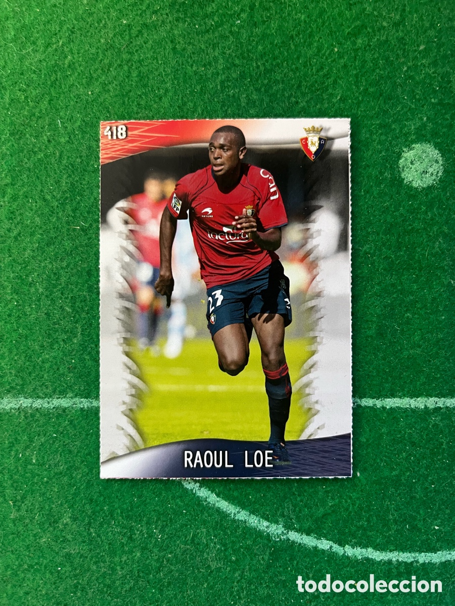 Cromos de F&uacute;tbol: 418 RAOUL LOE OSASUNA LAS FICHAS DE LA LIGA 2013 2014 MUNDICROMO