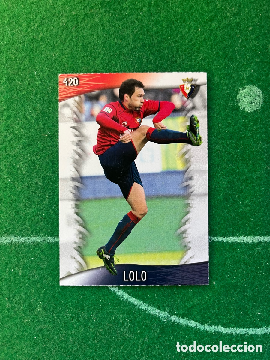 Cromos de F&uacute;tbol: 420 LOLO OSASUNA LAS FICHAS DE LA LIGA 2013 2014 MUNDICROMO