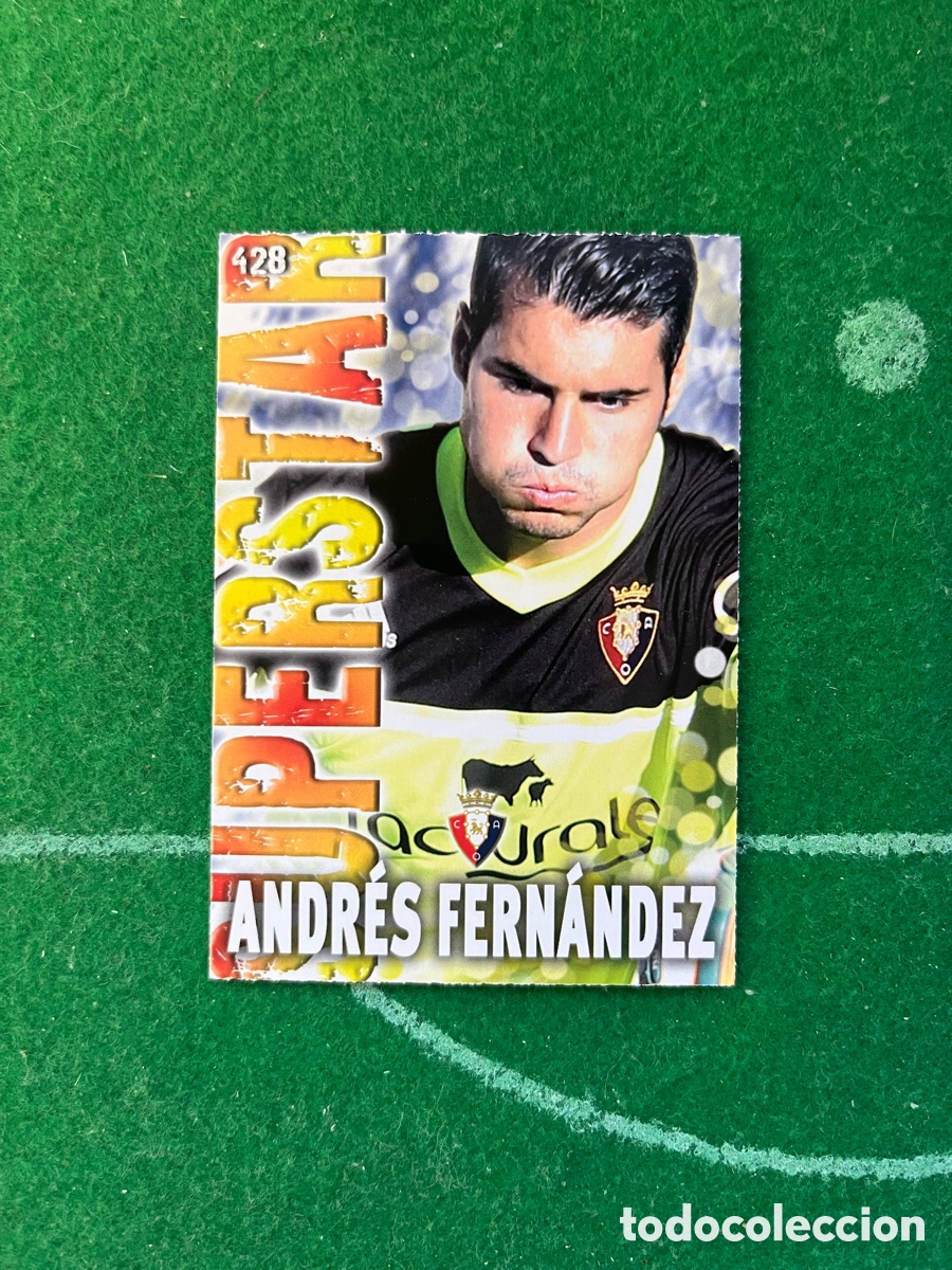 Cromos de F&uacute;tbol: 428 ANDR&Eacute;S FERN&Aacute;NDEZ OSASUNA LAS FICHAS DE LA LIGA 2013 2014 MUNDICROMO SUPERSTAR