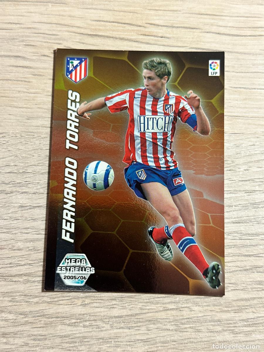 Cromos de F&uacute;tbol: FERNANDO TORRES N&ordm; 394 ATLETICO DE MADRID MEGA ESTRELLAS 2005 2006 PANINI MEGACRACKS 05 06