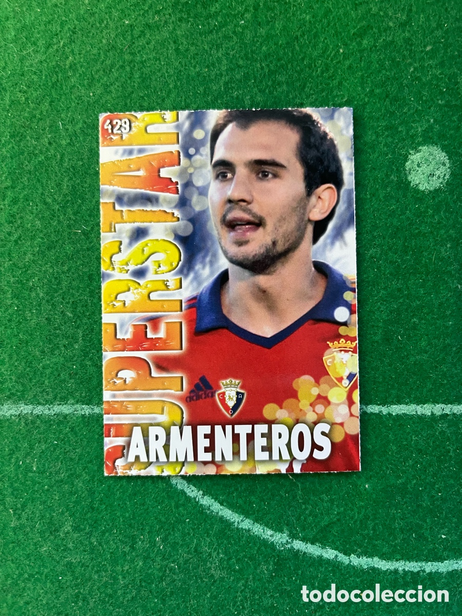 Cromos de F&uacute;tbol: 429 ARMENTEROS OSASUNA LAS FICHAS DE LA LIGA 2013 2014 MUNDICROMO SUPERSTAR