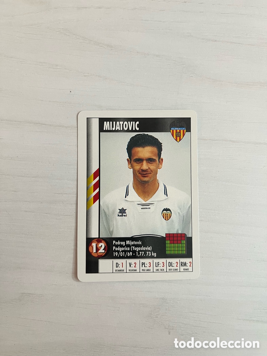 Cromos de F&uacute;tbol: Mijatovic Carta Naipe S&uacute;per Gol SUPERGOL MARCA 1995 1996