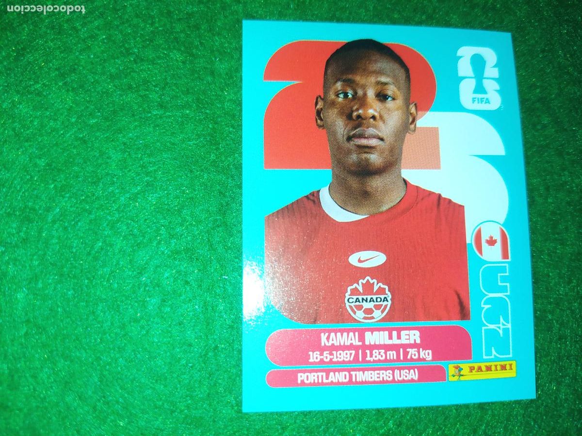 Cromos de F&uacute;tbol: OFFICIAL STICKER COLLECTION WORLD CUP MUNDIAL 2026 - CANADA N&ordm; 9 MILLER