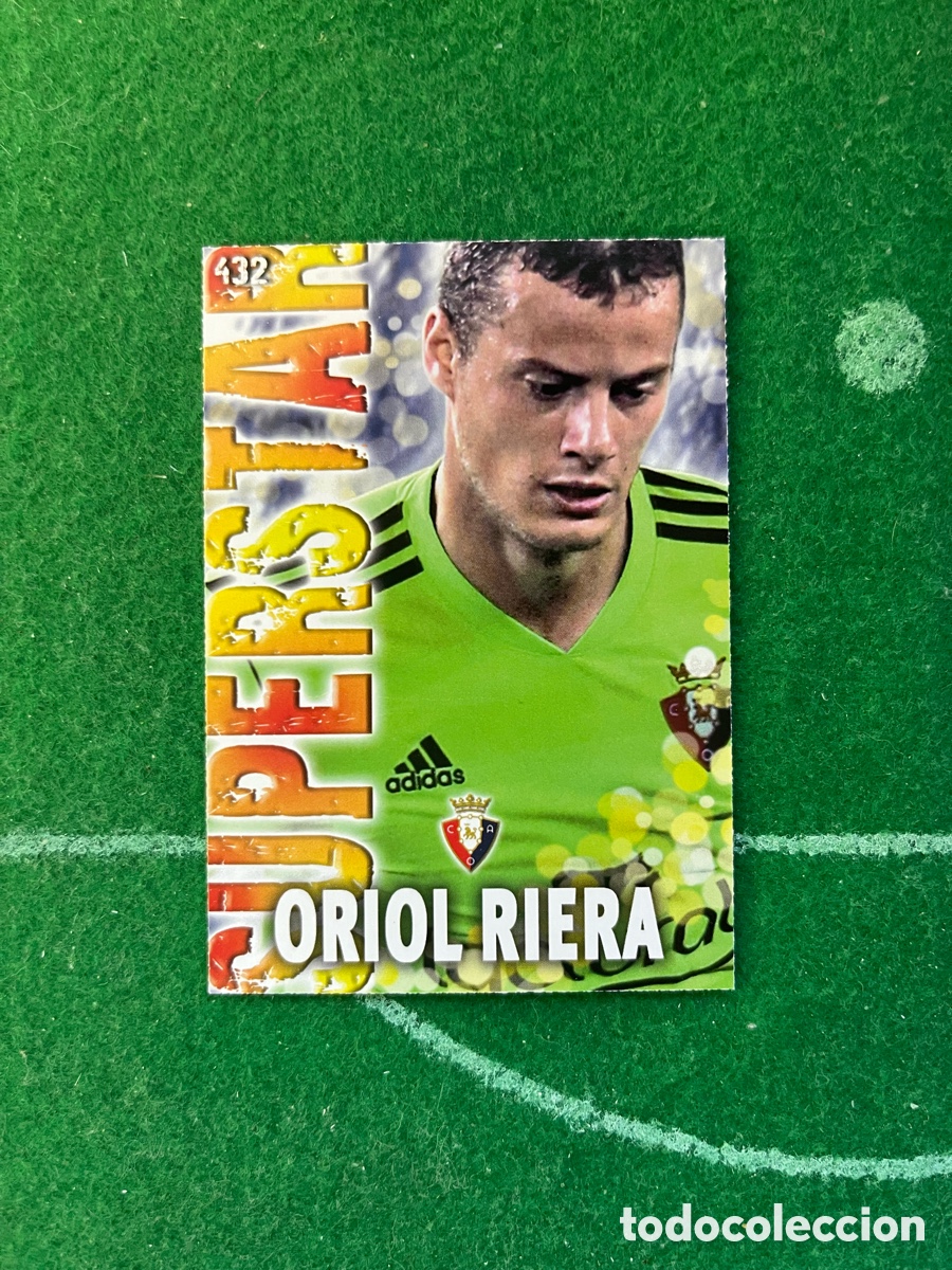 Cromos de F&uacute;tbol: 432 ORIOL RIERA OSASUNA LAS FICHAS DE LA LIGA 2013 2014 MUNDICROMO SUPERSTAR
