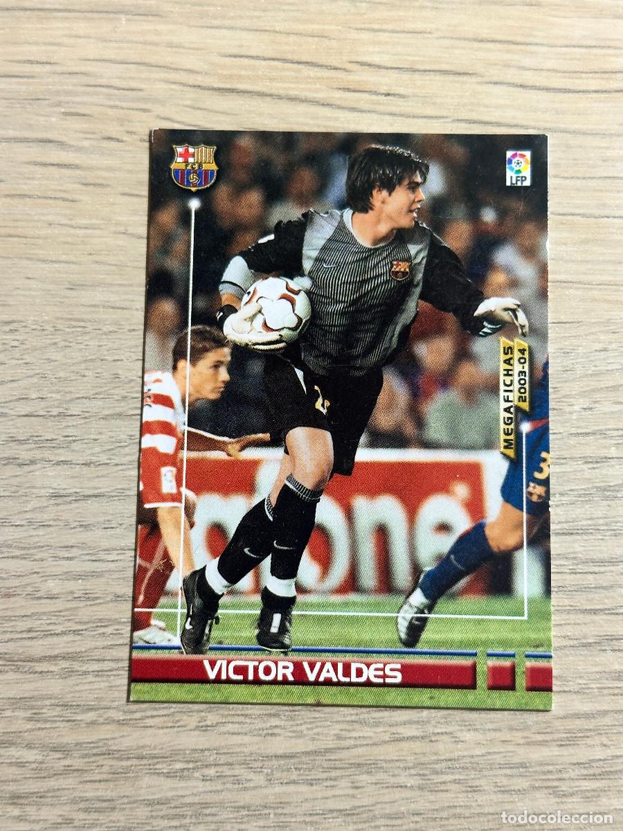 Cromos de F&uacute;tbol: VICTOR VALDES n&ordm; 56 FC BARCELONA MEGAFICHAS 2003 2004 PANINI 03 04