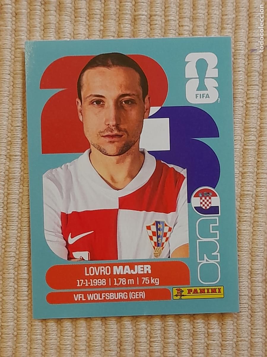 Cromos de F&uacute;tbol: CROMO CRO 12 Lovro Majer CROACIA, FIFA WORLD CUP 2026 (MUNDIAL MEXICO EE.UU CANADA) STICKERS