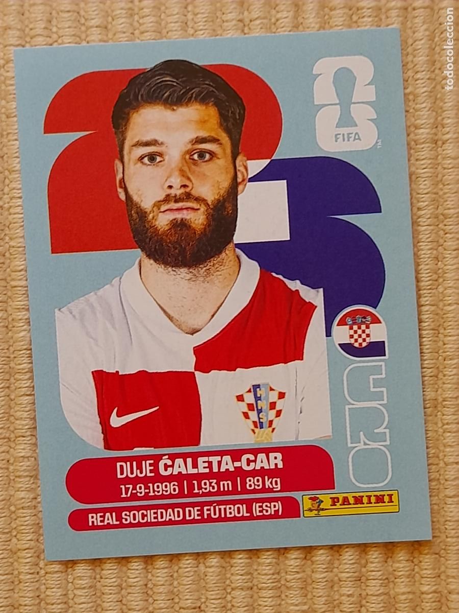 Cromos de F&uacute;tbol: CROMO CRO 3 Duje Caleta-Car CROACIA, FIFA WORLD CUP 2026 (MUNDIAL MEXICO EE.UU CANADA) STICKERS