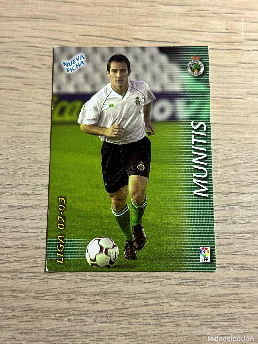 Cromos de F&uacute;tbol: MUNITIS n&ordm; 223 BIS RACING NUEVA FICHA MEGAFICHAS 2002 2003 PANINI 02 03