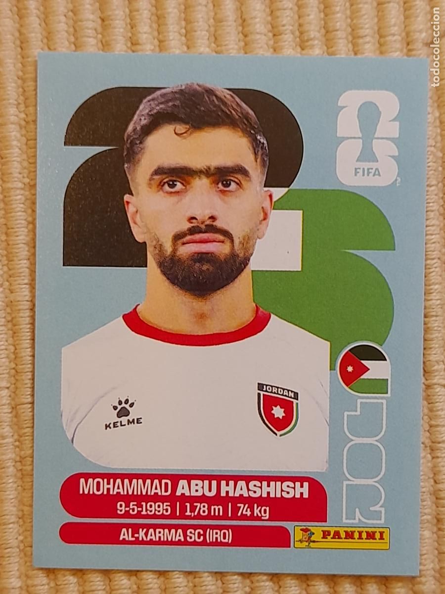 Cromos de F&uacute;tbol: CROMO JOR 4 Mohammad Abu Hash JORDANIA, FIFA WORLD CUP 2026 (MUNDIAL MEXICO EE.UU CANADA) STICKERS