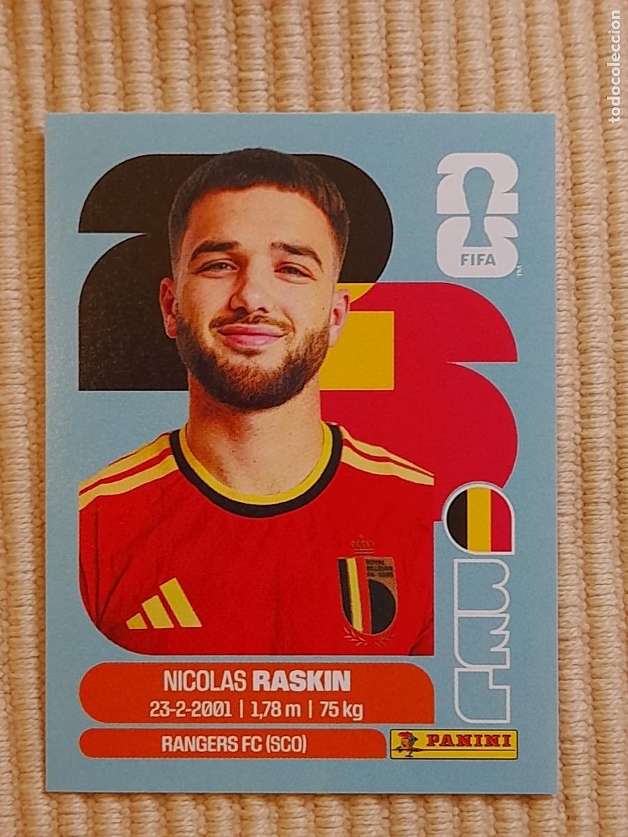 Cromos de F&uacute;tbol: CROMO BEL 11 Nicolas Raskin BELGICA. FIFA WORLD CUP 2026 (MUNDIAL MEXICO EE.UU CANADA) STICKERS