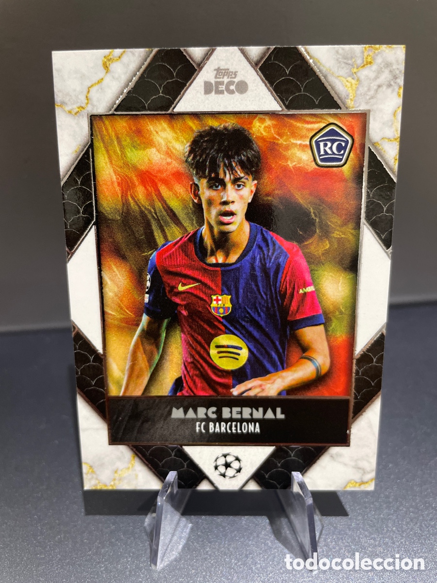 Cromos de F&uacute;tbol: Marc Bernal Rookie Prodigy Topps Deco 2024-25 FC Barcelona