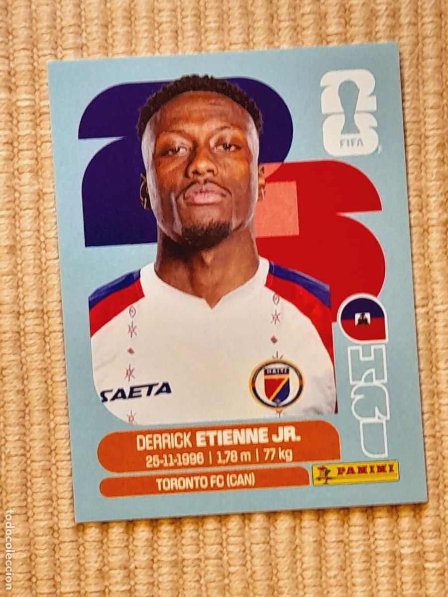 Figurine di Calcio: CROMO HAI 15 Derrick Etienne Jr. HAITI. FIFA WORLD CUP 2026 (MUNDIAL MEXICO EE.UU CANADA) STICKERS