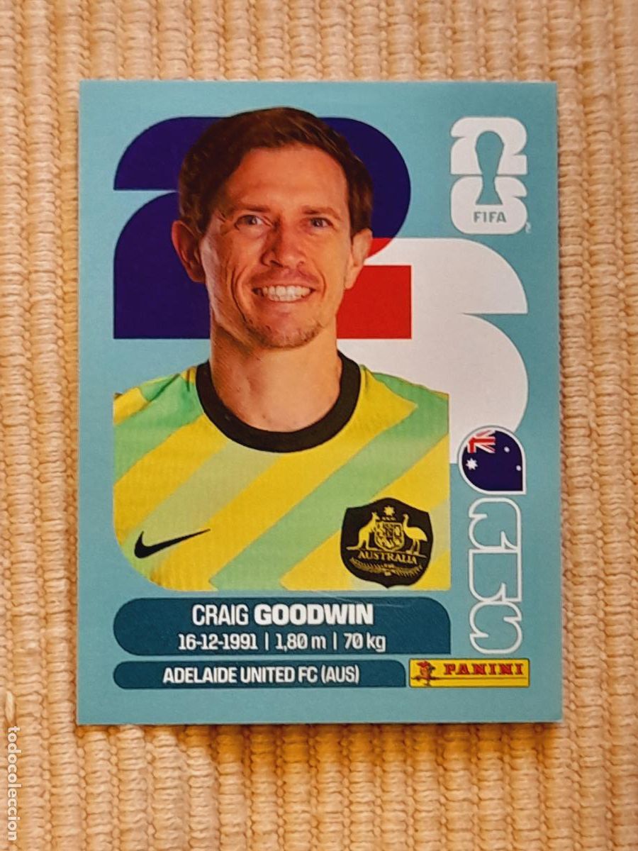 Figurine di Calcio: CROMO AUS 17 Craig Goodwin AUSTRALIA. FIFA WORLD CUP 2026 (MUNDIAL MEXICO EE.UU CANADA) STICKERS