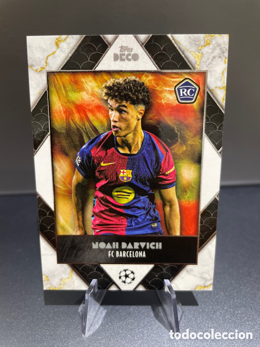 Cromos de F&uacute;tbol: Noah Darvich Rookie Prodigy Topps Deco 2024-25 FC Barcelona