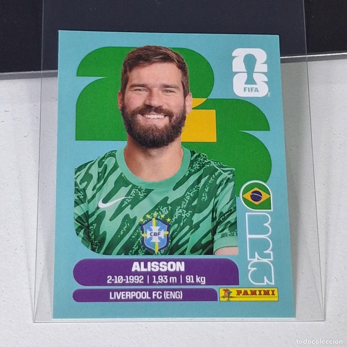 Cromos de F&uacute;tbol: B7 BRA 2 BRA2 ALISSON BRAZIL BRASIL BRA MUNDIAL FIFA WORLD CUP 2026 STICKER PANINI