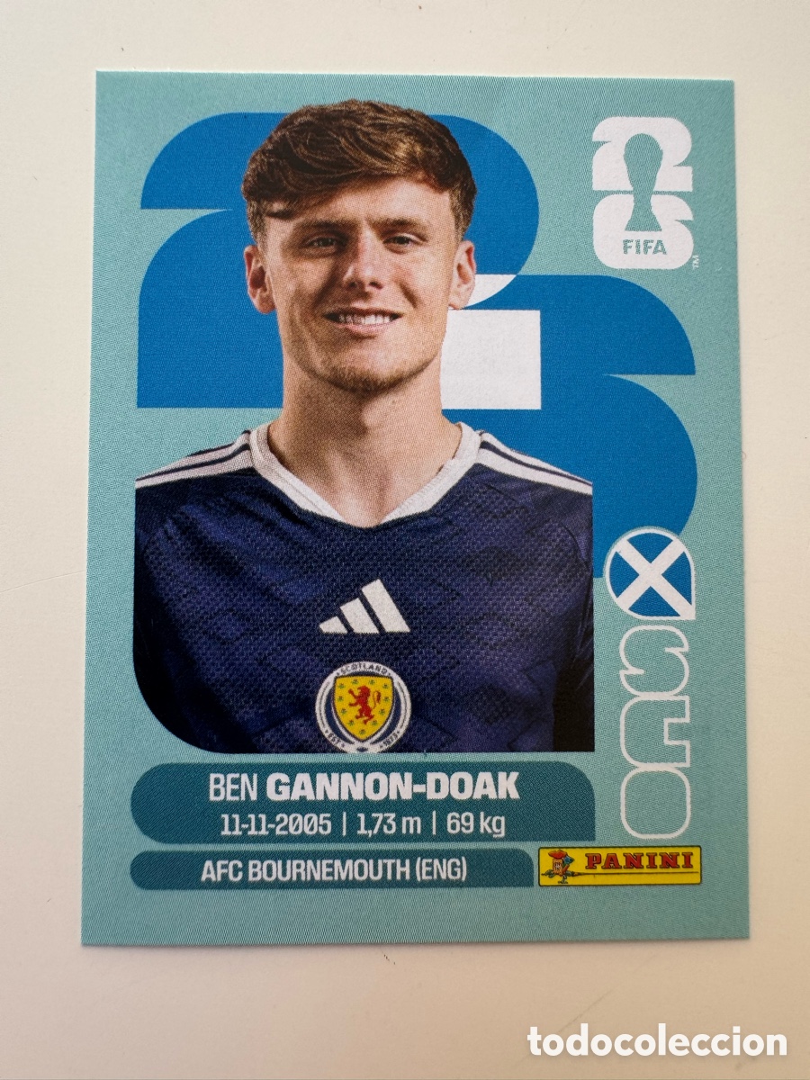 Cromos de F&uacute;tbol: Escocia SCO MUNDIAL FIFA WORLD CUP 2026 STICKER PANINI SCO20 &ndash; Ben Doak N&ordm; 20