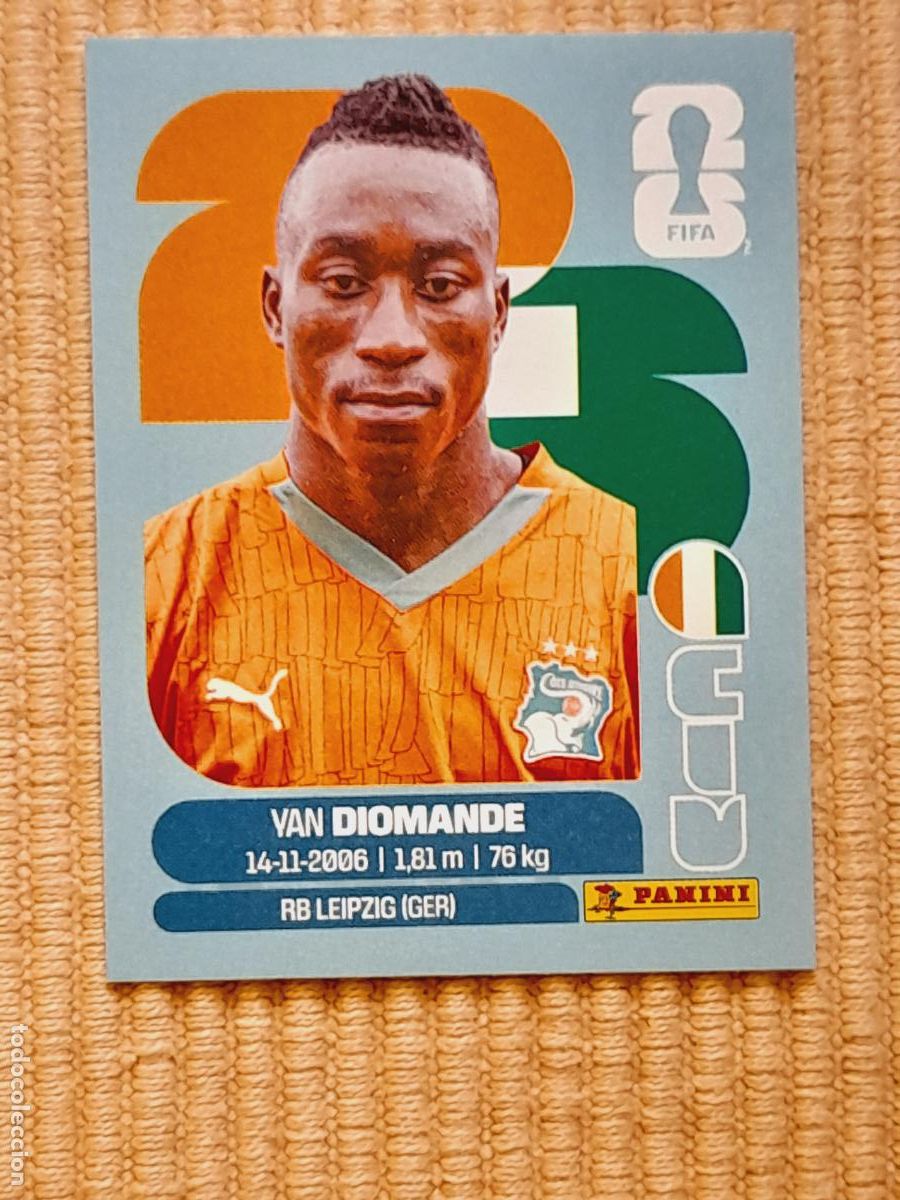 Cromos de F&uacute;tbol: CROMO CIV 18 Yan Diomande COSTA DE MARFIL FIFA WORLD CUP 2026 (MUNDIAL MEXICO EE.UU CANADA) STICKERS