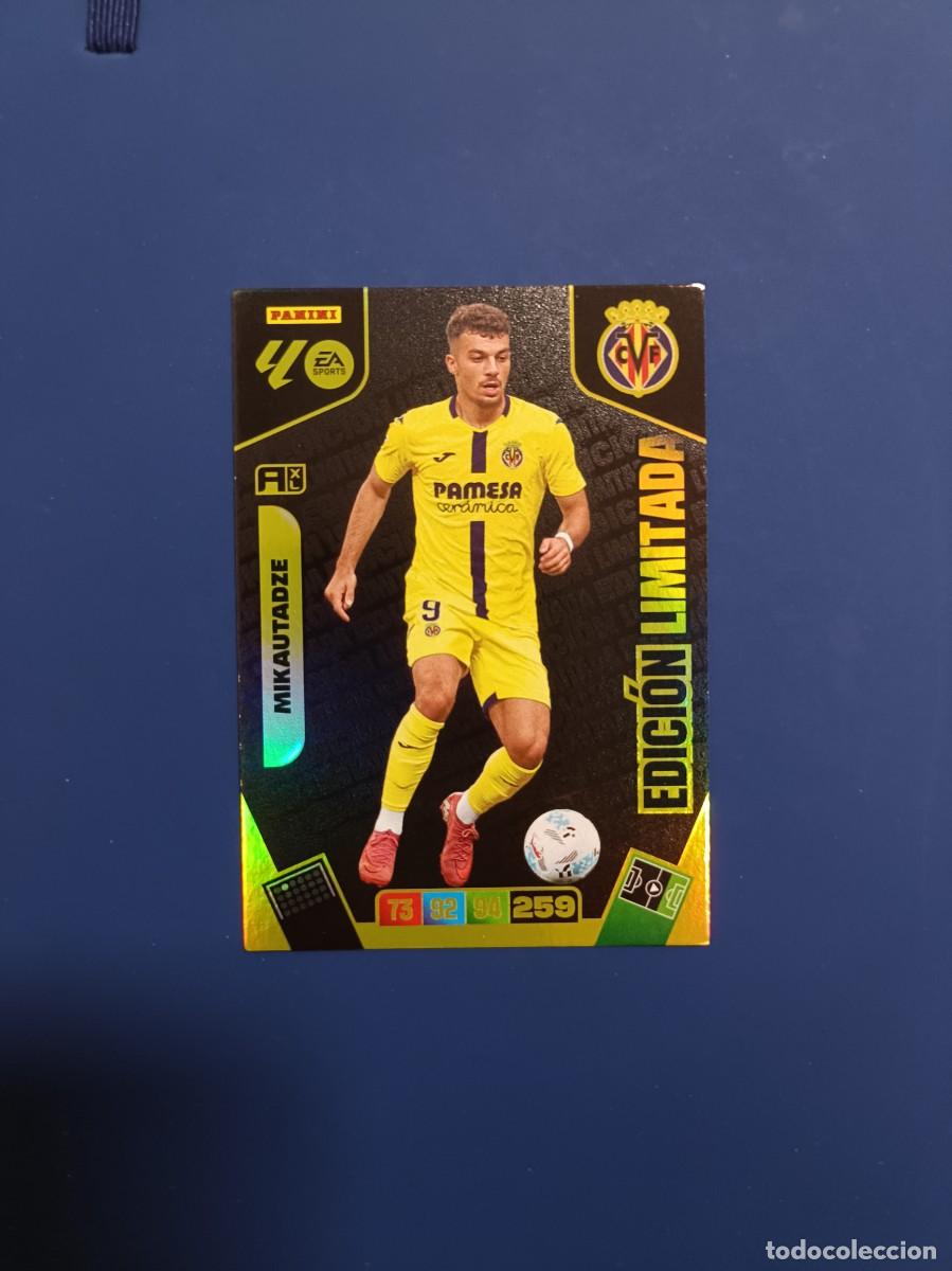 Cromos de F&uacute;tbol: Mikautadze edici&oacute;n limitada Adrenalyn XL 25 26 Villarreal 2025 2026