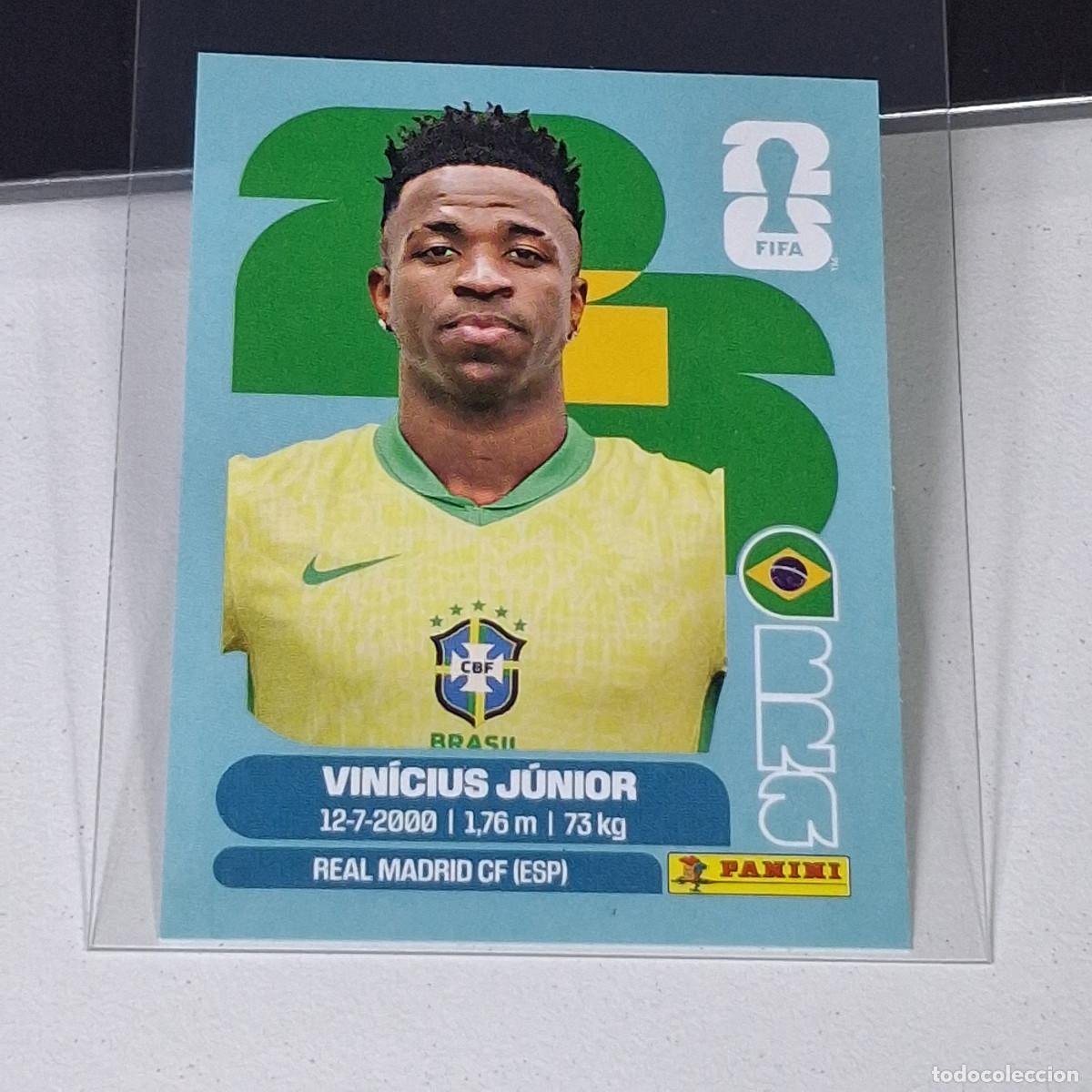 Cromos de F&uacute;tbol: B7 BRA14 VINICIUS J&Uacute;NIOR 14 BRAZIL BRASIL BRA MUNDIAL FIFA WORLD CUP 2026 STICKER PANINI