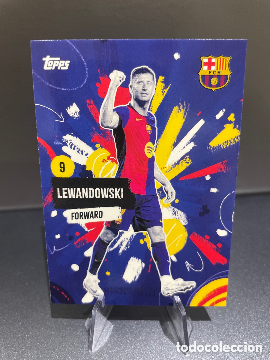 Cromos de F&uacute;tbol: Lewandowski 35 Rumba FC Barcelona Team Set Topps 2024-25